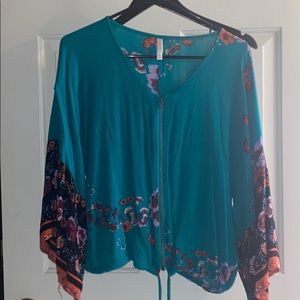 Blue tunic shirt XS